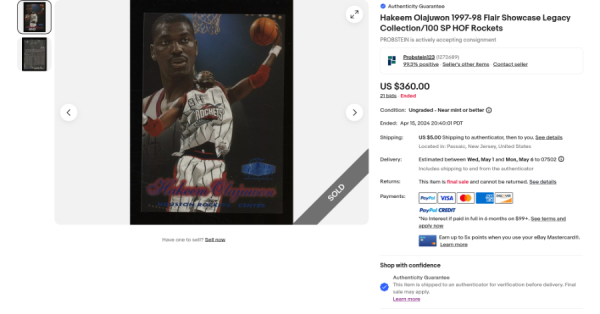 Screenshot 2024-04-20 at 23-07-24 Hakeem Olajuwon 1997-98 Flair Showcase Legacy Collection_100 SP HOF Rockets eBay.png