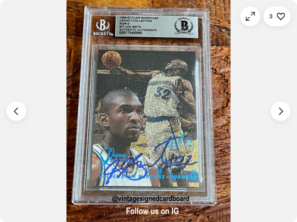 Screenshot 2025-05-11 at 13-27-00 1996 Flair Showcase Legacy Collection Row 0 Joe Smith Signed Auto _150 - BAS eBay.png